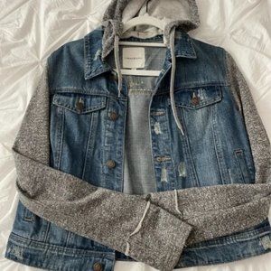 NWT Thread & Supply Hooded Jean Jacket
